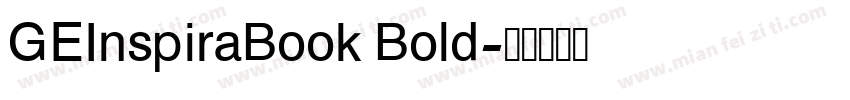GEInspiraBook Bold字体转换
